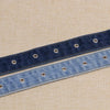 Dual Tone Round Buckle Denim Belts For Women