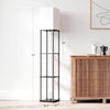 Corner Standing Lamp with Storage for Bedroom & Living Room