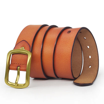 Western Cowhide Leather Belt for Men