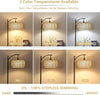 Rattan Arc Floor Standing Lamp for Living Room
