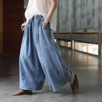 Women’s Loose Fit Baggy Denim Jean Wide Leg
