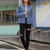 Women's Rivet Studded Denim Jacket with Tassel Fringe