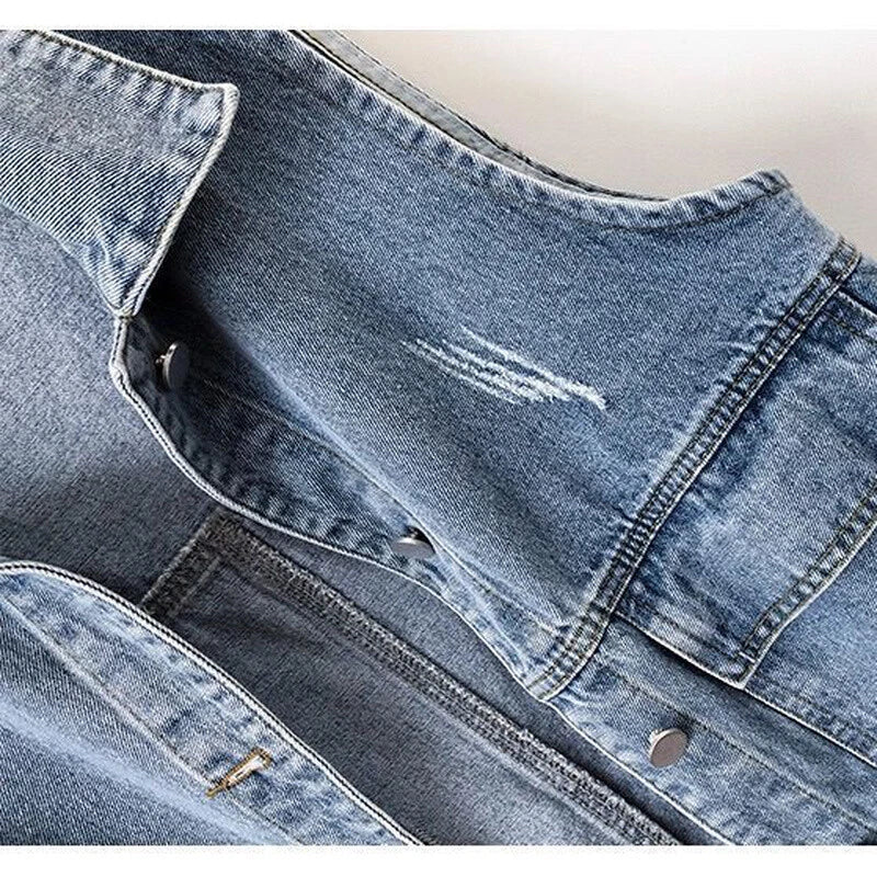 Vintage Denim Waistcoat Vest for Women