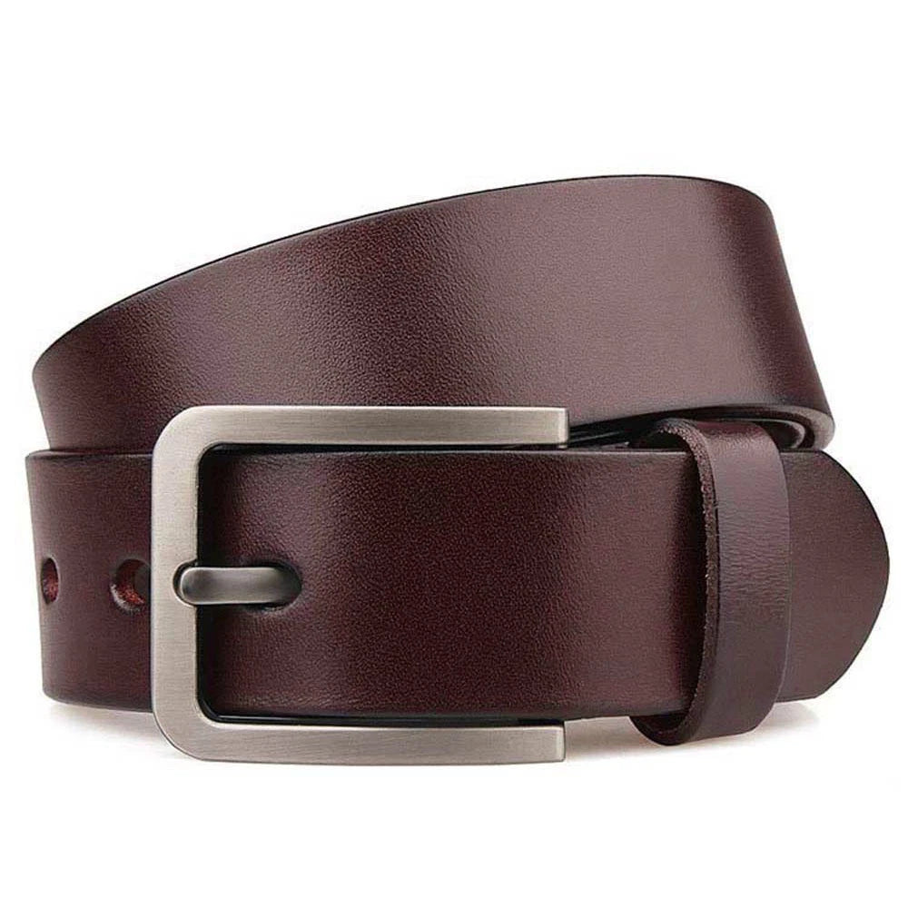 Real Leather Casual Belts for Jeans Men's