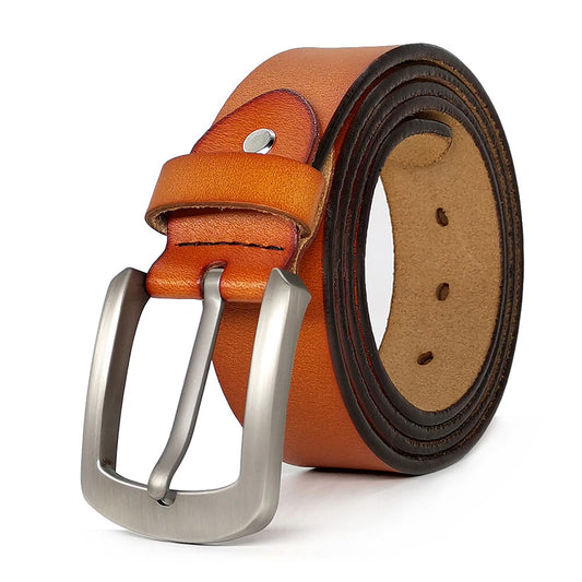 Genuine Cowhide Leather Belt for Men Tall Sizes