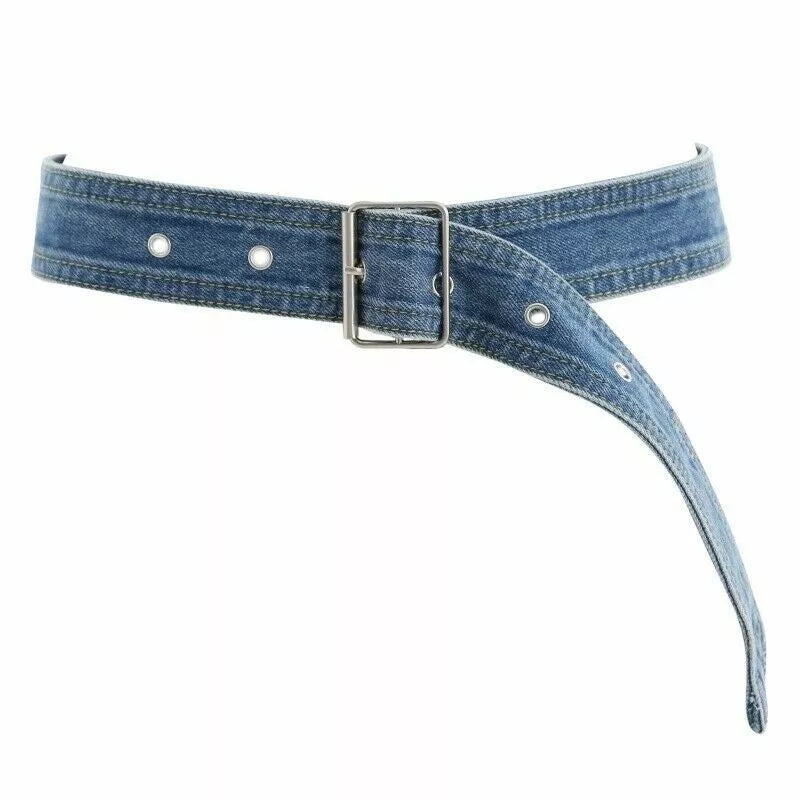 Retro Punk Wide Women Denim Belt