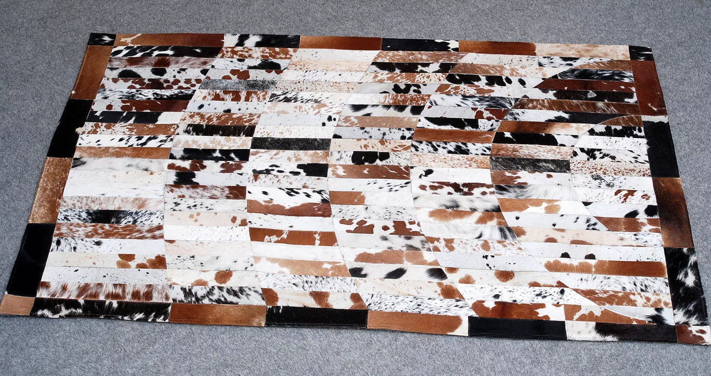 Handmade Cowhide Patchwork Carpet