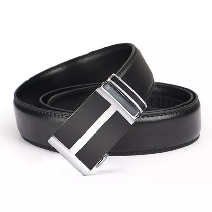 Genuine Black Leather Belt Office to Western Wear