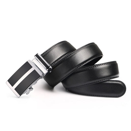 Genuine Black Leather Belt Office to Western Wear