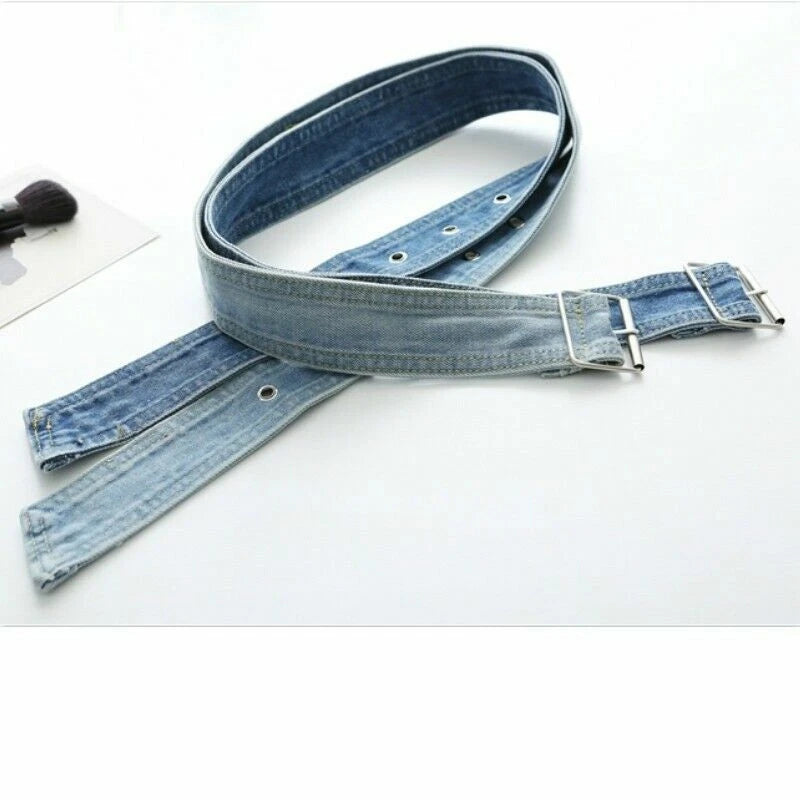 Retro Punk Wide Women Denim Belt