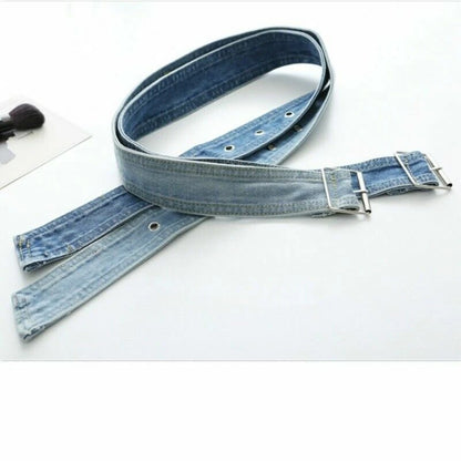 Retro Punk Wide Women Denim Belt