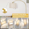 Curved Standing Gold Arc Lamp for Living Room