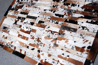 Handmade Cowhide Patchwork Carpet