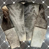 Women’s Hair-On Cowhide Grey Leather Jacket