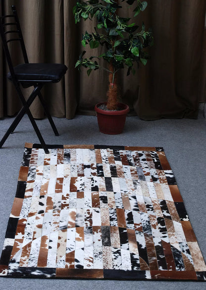 Handmade Cowhide Patchwork Carpet