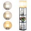 Corner Standing Lamp with Storage for Bedroom & Living Room
