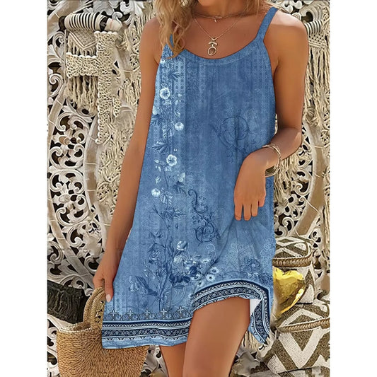 Beach Boho Sleeveless Summer Dresses for Women