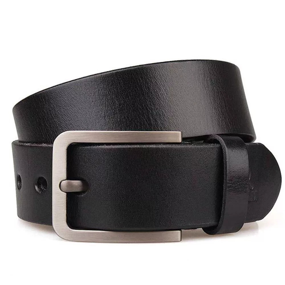 Real Leather Casual Belts for Jeans Men's
