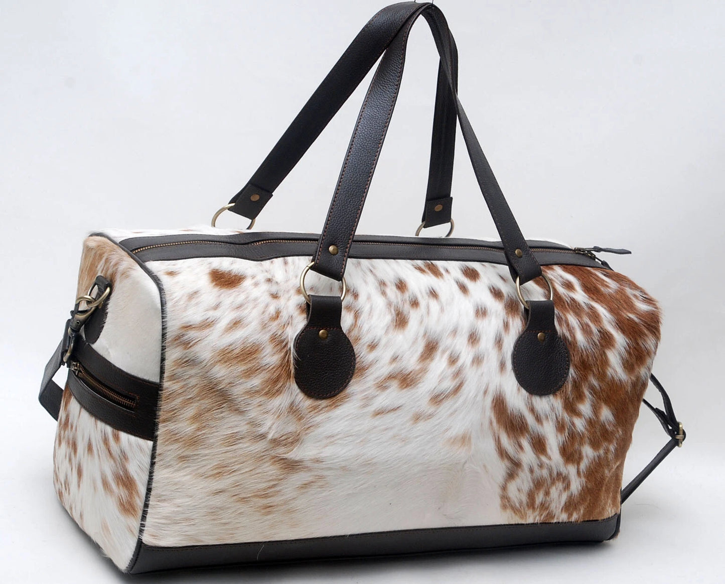 Western Cowhide Travel Bag for Weekend