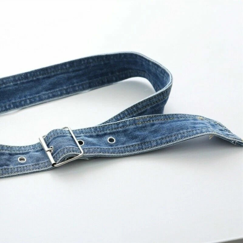 Retro Punk Wide Women Denim Belt