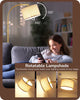 Modern Curved Gold Arc Floor Lamp with Linen Shade