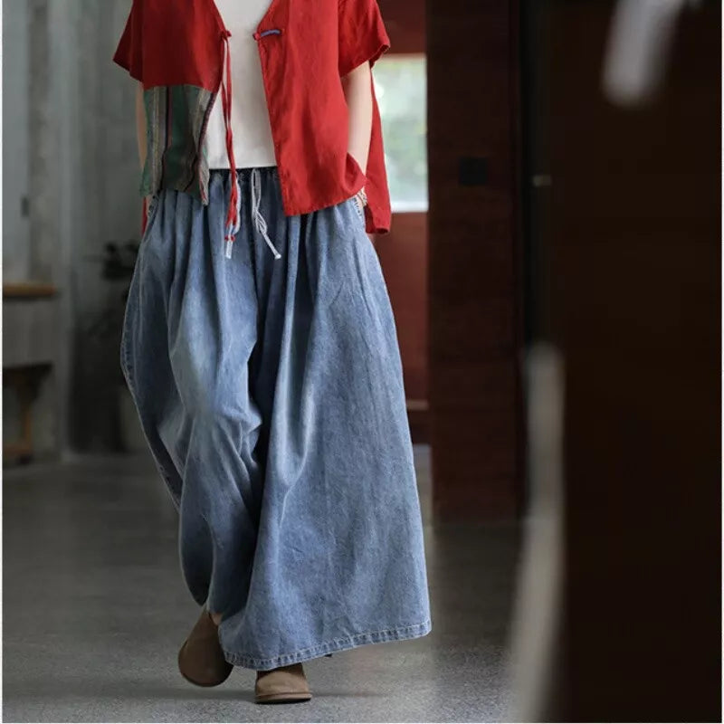 Women’s Loose Fit Baggy Denim Jean Wide Leg