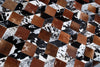 cowhide hair on leather patchwork area rugs