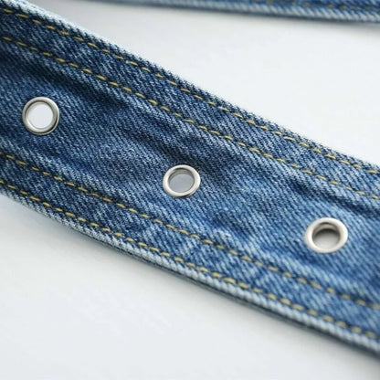 Retro Punk Wide Women Denim Belt