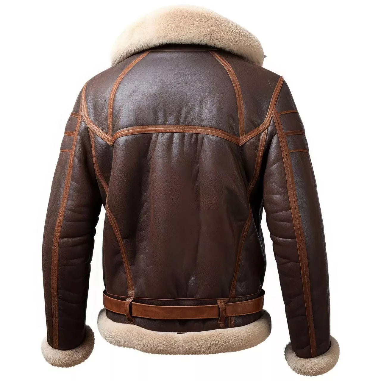 Men's Shearling Fur Leather Jacket