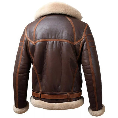 Men's Shearling Fur Leather Jacket