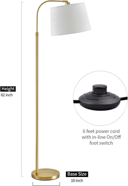 Modern Arc Curved Standing Lamp for Living Room and Bedroom