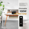 White Dimmable LED Floor Lamp Touch Control Dual Light