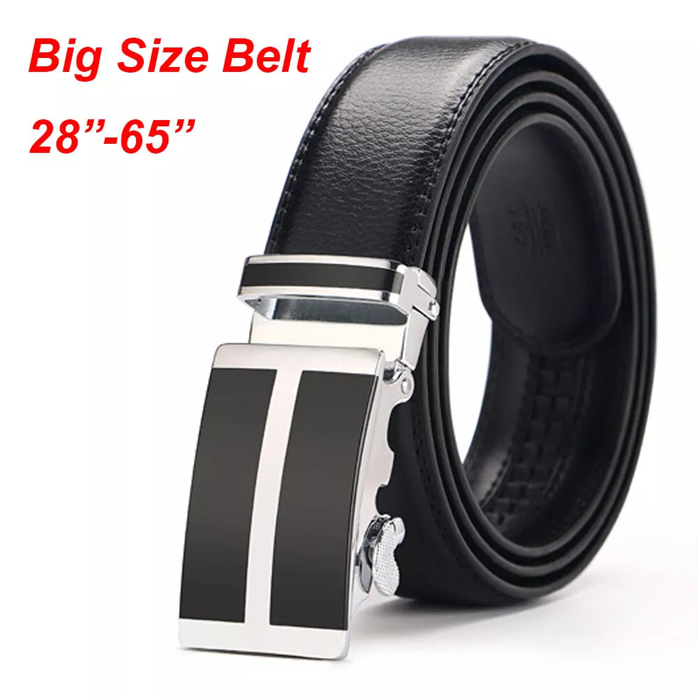 Genuine Black Leather Belt Office to Western Wear