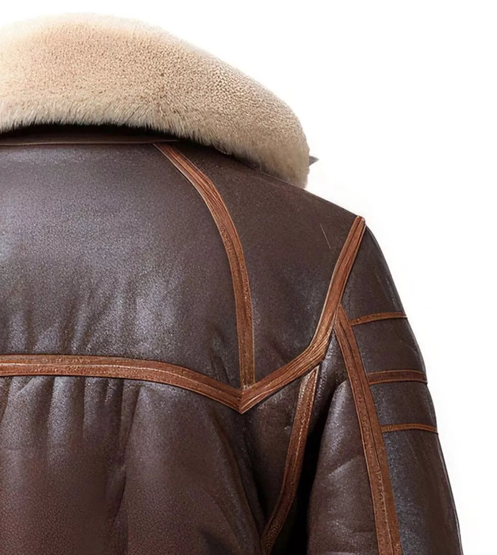 Men's Shearling Fur Leather Jacket