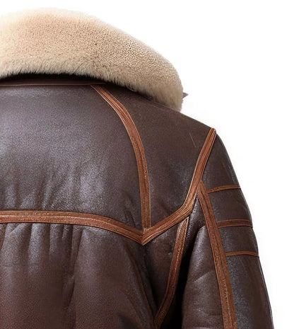 Men's Shearling Fur Leather Jacket