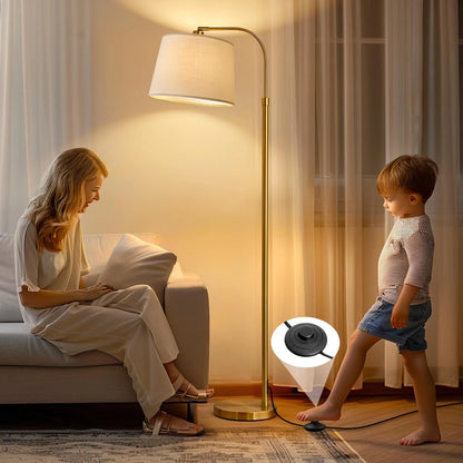 Modern Arc Curved Standing Lamp for Living Room and Bedroom