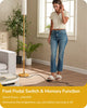 Corner Reading Floor Lamp with Remote Gold Standing Light