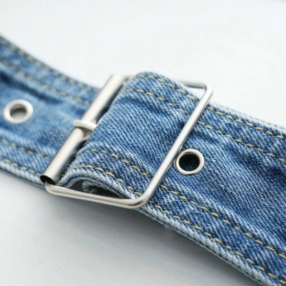 Retro Punk Wide Women Denim Belt