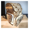 Golden Cowhide Rucksack Cow Fur Mommy Bag