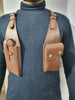 real leather holster bag shoulder