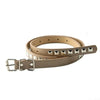 Women faux leather belt with metal studs