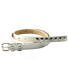 Women faux leather belt with metal studs