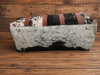 cowhide duffle bag for travel overnight weekender
