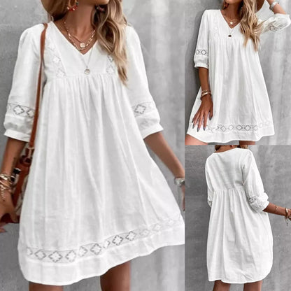 Boho Sundress Casual Summer Lace Dress