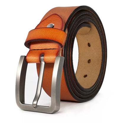 Real Leather Casual Belts for Jeans Men's