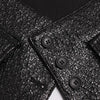 Women's faux leather corset belt with button fastening