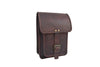 Black Leather Satchel Crossbody Bag for Men Messenger