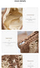 Large straw travel bags for women