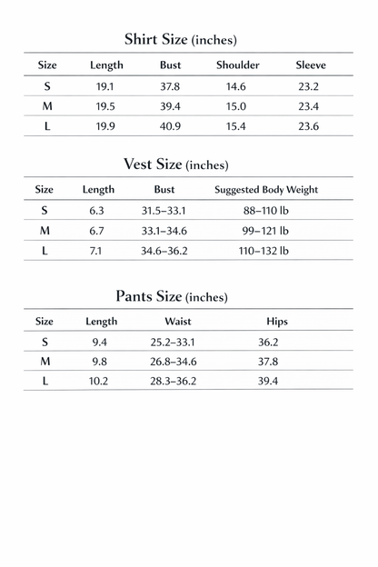 Spring knit long sleeve camisole shorts pajama set