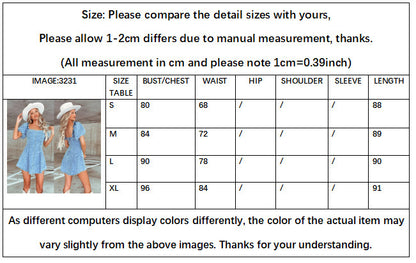 Denim mini dress puff sleeve slim fit summer style